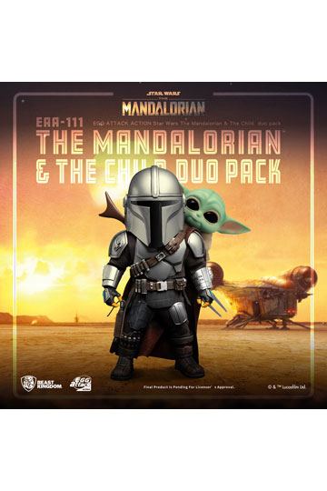 Star Wars The Mandalorian Grogu and Mando 2-Pack Pint Glass