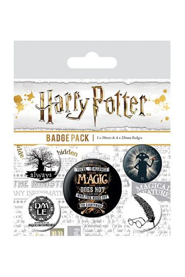 Harry Potter Pin-Back Buttons 5-Pack Symbols