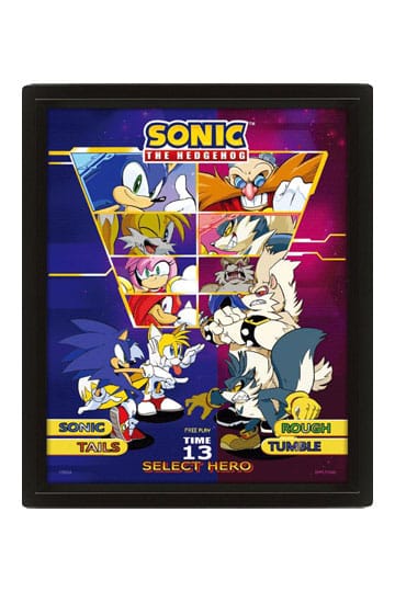 Sonic The Hedgehog 2 movie poster (b) - 11 x 17 inches