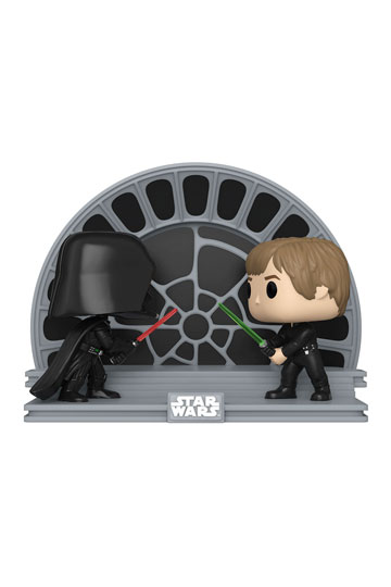 Star Wars Return of the Jedi 40th Anniversary POP Moment! Vinyl Figures  2-Pack Luke vs Vader 9 cm