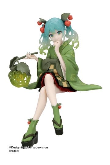 Preorder: Hatsune Miku Noodle Stopper PVC Figure Flower Fairy Winter Cherry Green Color Ver. 15 cm