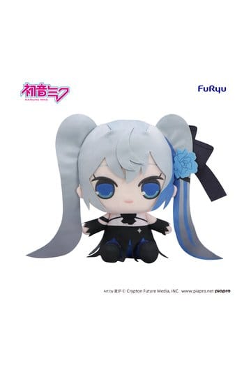 Preorder: Hatsune Miku Kyurumaru Big Plush Figure Blue Rose 28 cm