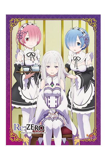 Re:Zero Starting Life in Another World Wall Scroll Emilia, Rem & Ram