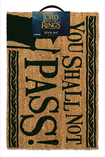 Lord Of The Rings Doormat You Shall Not Pass 40 X 60 Cm