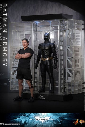 The Dark Knight Rises Movie Masterpiece Action Figures & Diorama 1/6 Batman  Armory with Bruce Wayne 30 cm