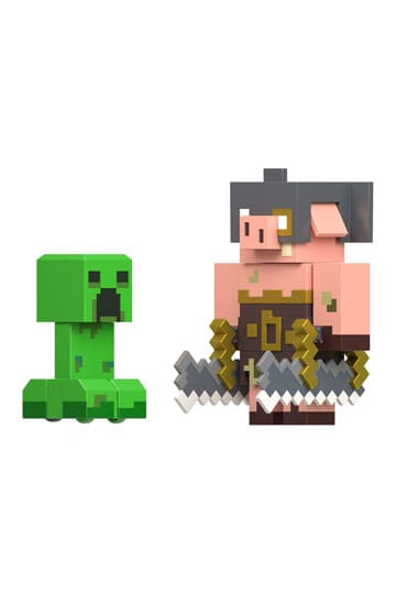 Minecraft Craft-a-Block 2-Pk Figures, Character Figures Based on the Video  Game (Styles May Vary) 