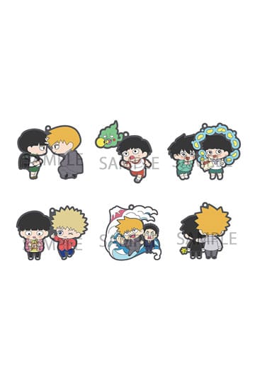 Mob Psycho 100 III Rubber Charms 6 cm Assortment (6)