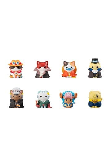Preorder: One Piece Mega Cat Project Mini Figures NyanPieceNyan! I'm gonna be king of Paw-rates!! Blind Box Assortment (8) (Repeat)
