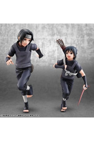 Preorder: Naruto Shippuden G.E.M. Series PVC Figures 2-Pack Itachi Uchiha & Sasuke (Repeat)