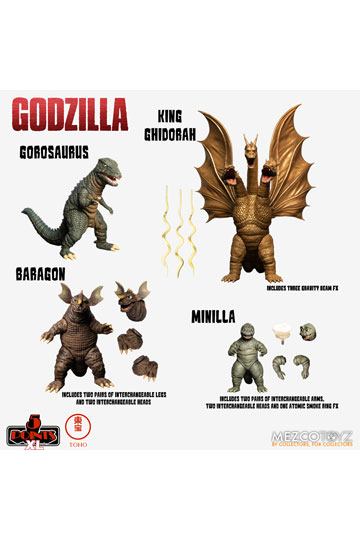 SD Godzilla 1964 Figure from Great Illustrated Collection 1 Set Godzilla Gamera 
