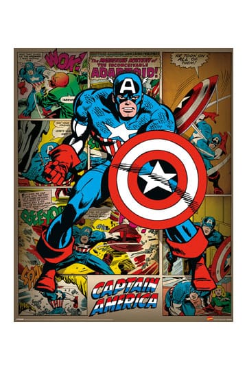 Marvel Comics Captain America Stars Short Comic Book Storage Box Five-Pack