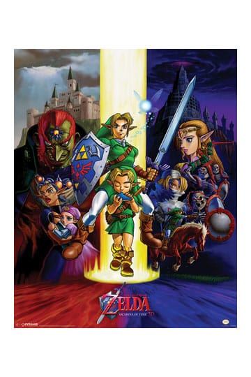 Legend of Zelda Ocarina of Time Travel Poster - Lost Woods by Dean