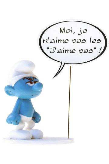The Smurfs Collectoys Comics Speech Statue Grouchy Smurf 22 cm *French  Version*