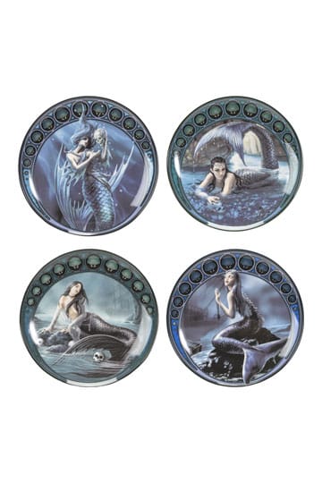 Fantasy Giftshop Anne Stokes dessert plates â€“ Sirens