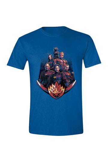 3 Marvel Distressed Galaxy Vol. Guardians Of T-Shirt The Group Pose