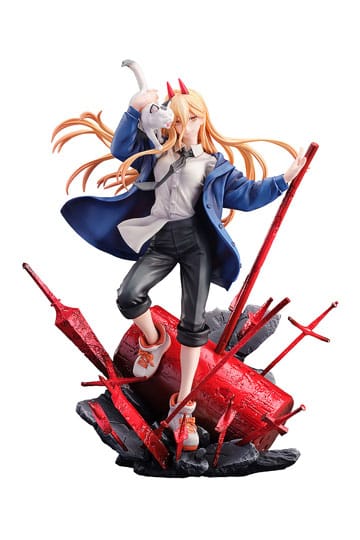 Chainsaw Man Statue 1/7 Power & Meowy 28 cm