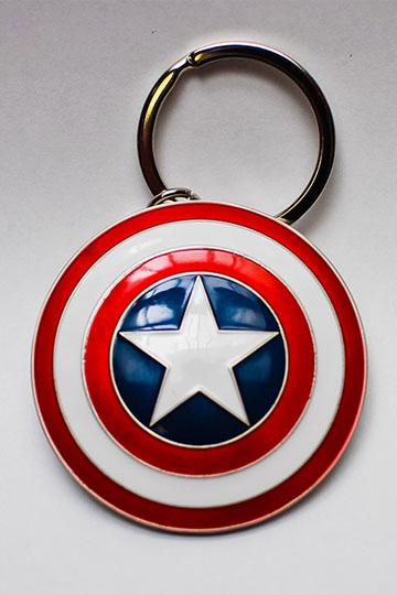 HULK Captain America Shield Marvel Universal Studios Metal Keychain 