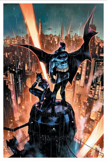 DC Comics Kunstdruck Batman & Catwoman 41 x 61 cm - ungerahmt