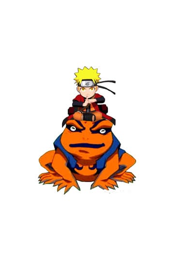 Naruto Shippuden Light Naruto and Gamakishi 20 cm