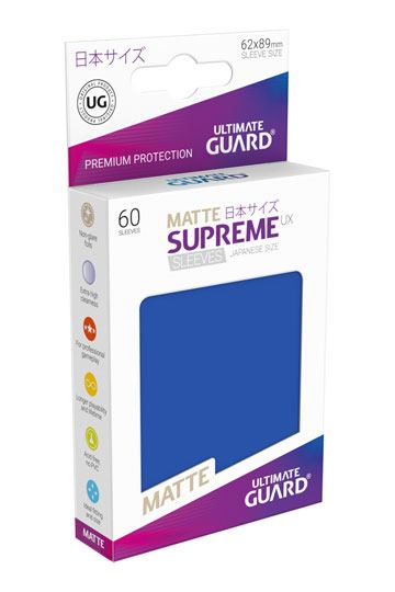60 ULTIMATE GUARD SUPREME UX TURQUOISE JAPANESE Card SLEEVES Deck Protector 