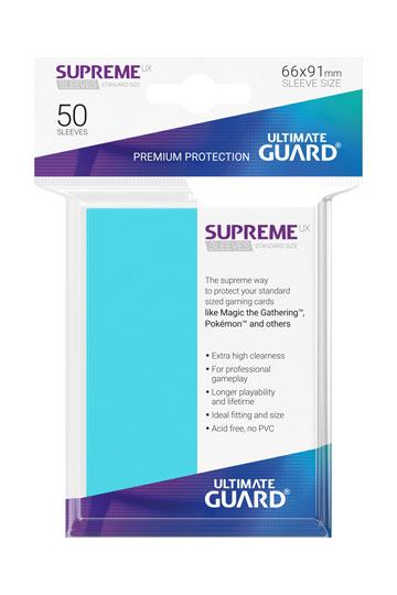 Ultimate Guard Supreme Japanese UX Card Sleeves 60 Piece Matte Aquamarine 