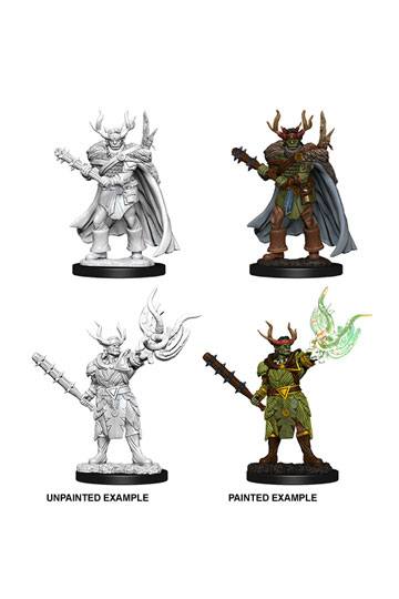 Pathfinder Battles Deep Cuts Unpainted Miniatures Male Half Orc Druid Case 6