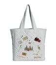 Harry Potter Tote Bag Embroidered Icons Velvet