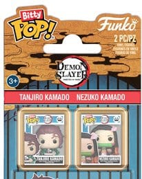 Funko - Demon Slayer - Bitty POP! Tanjiro en Nezuko Kamado (2-Pack) - Demon Slayer anime figure