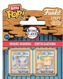 Funko - Demon Slayer - Bitty POP! Inosuke Hashibira en Zenitsu Agatsuma (2-Pack) - Demon Slayer anime figure