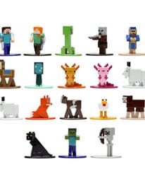 Minecraft Metal Nano Figurine Multi Pack 18 pièces Wave 7 4cm