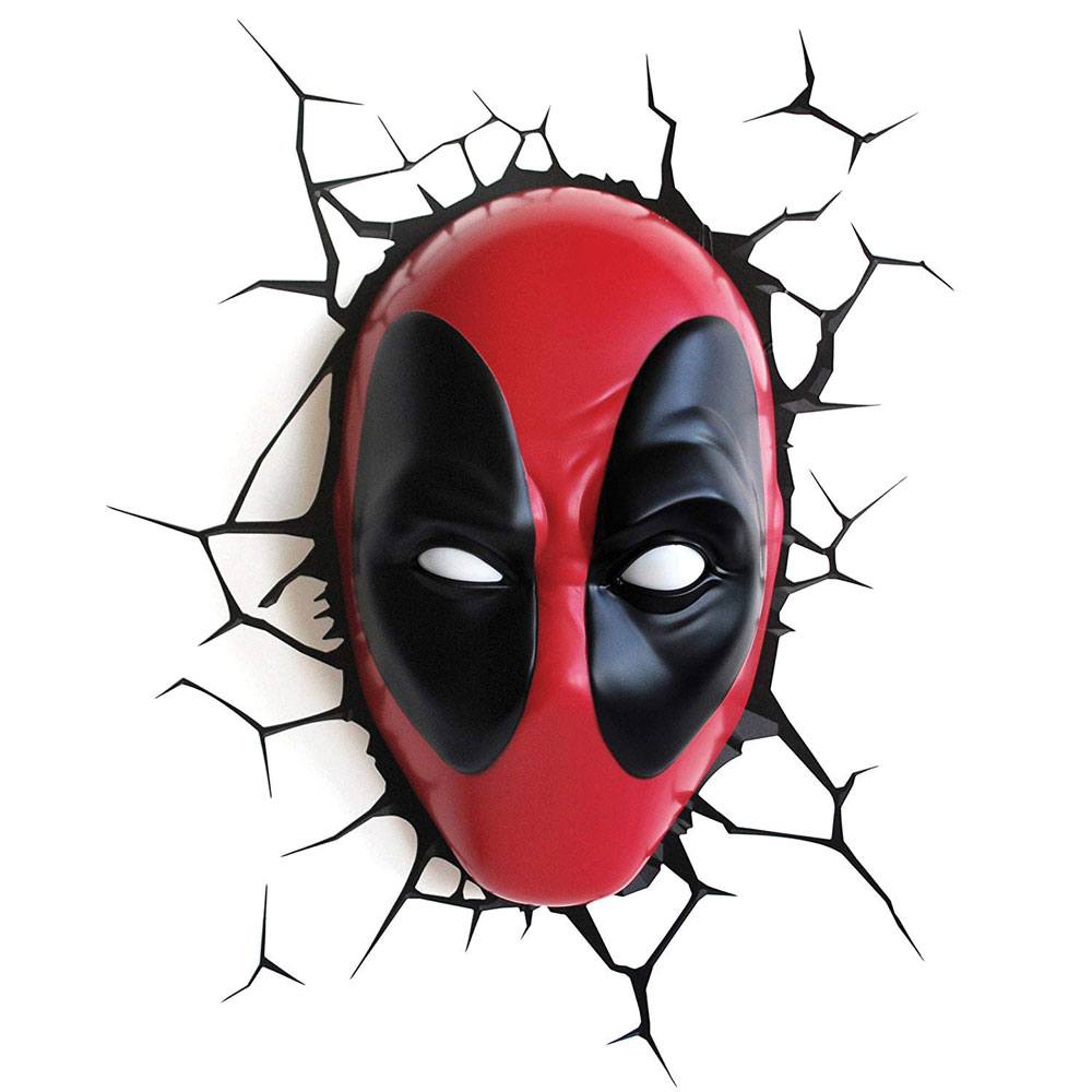 Marvel 3D LED lampe med Deadpool