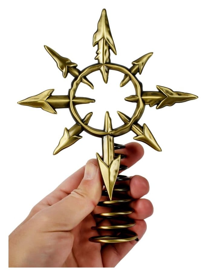 PRECOMENZI - Warhammer 40,000 Tree Topper Chaos Star 22 cm