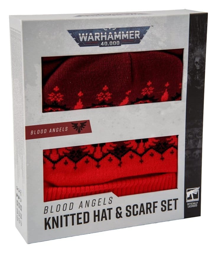 Warhammer 40,000 Knitted Hat & Scarf Set Blood Angels 27 cm [2]