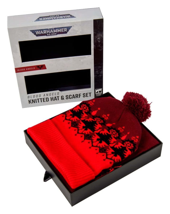 Warhammer 40,000 Knitted Hat & Scarf Set Blood Angels 27 cm [4]