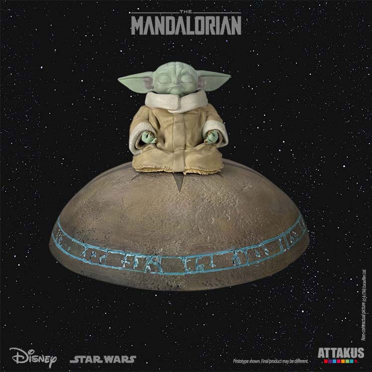 Star Wars: The Mandalorian Classic Collection Statue 1/5 Grogu Summoning the Force 13 cm