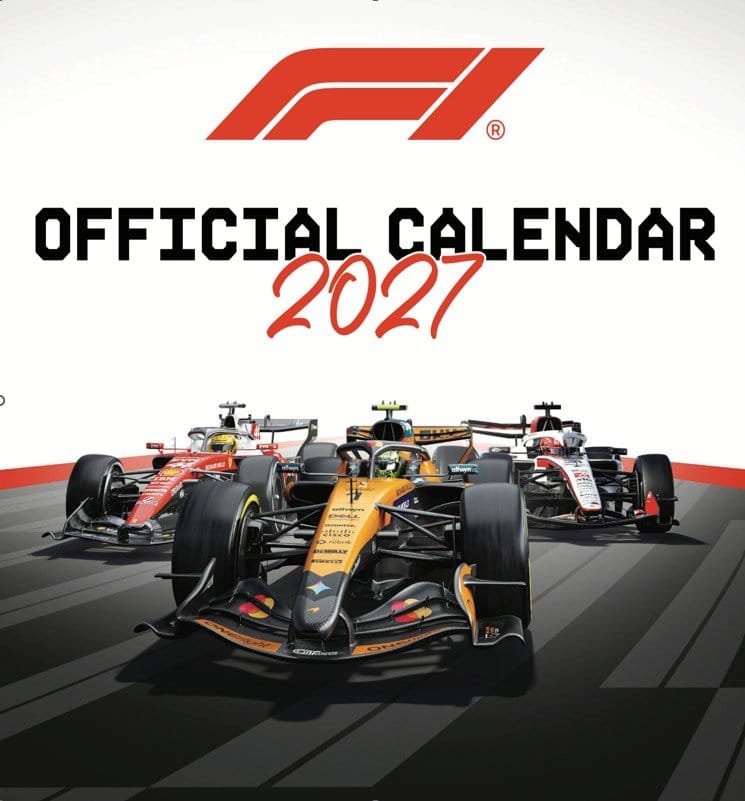 Formula 1 Official Calendar 2027 30 x 30 cm