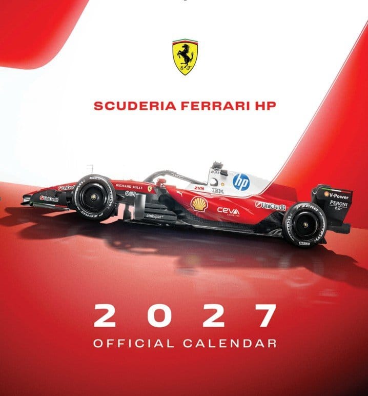 Scuderia Ferrari HP Official Calendar 2027 30 x 30 cm