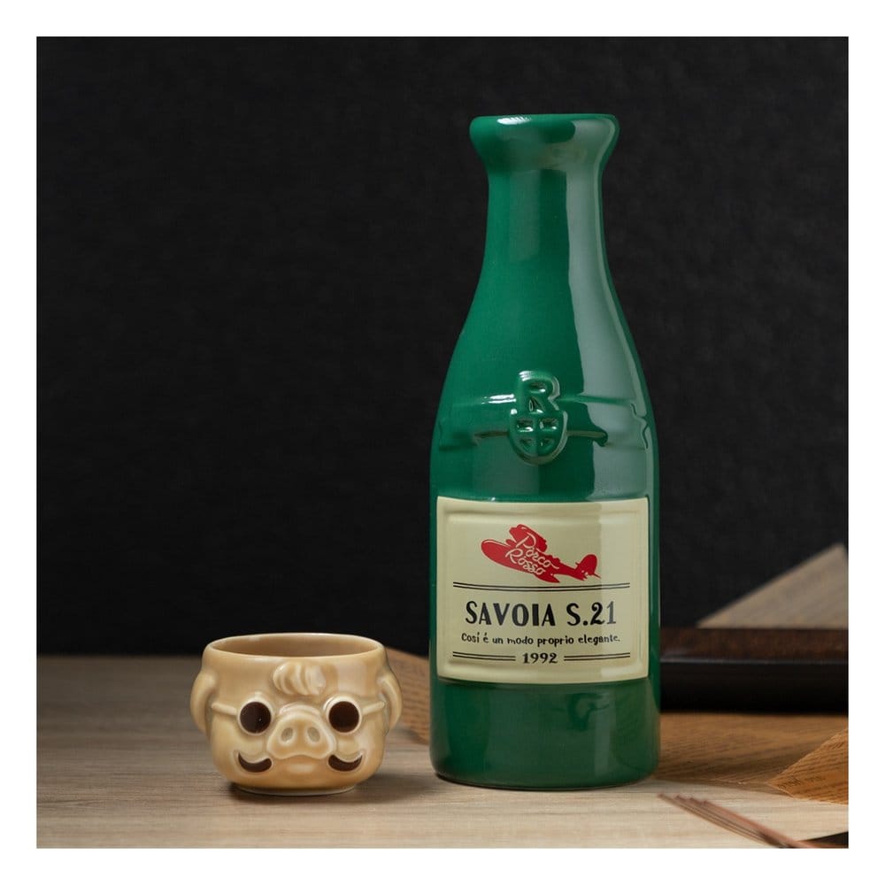 Porco Rosso Mug Sake Bottle & Mug Kanpai with Marco