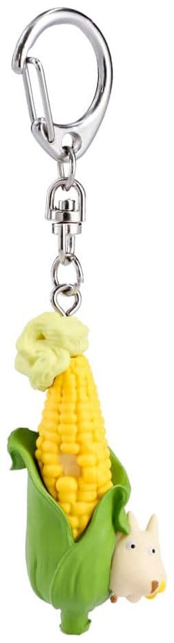 My Neighbor Totoro 3D Keychain Soot Sprite in corn with Totoro
