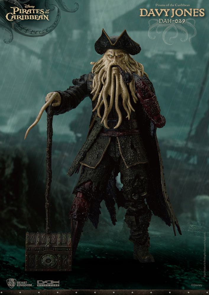 Pirates of the Caribbean Dynamic 8ction Heroes Action Figure 1/9 Davy Jones 20 cm - Severely damaged packaging