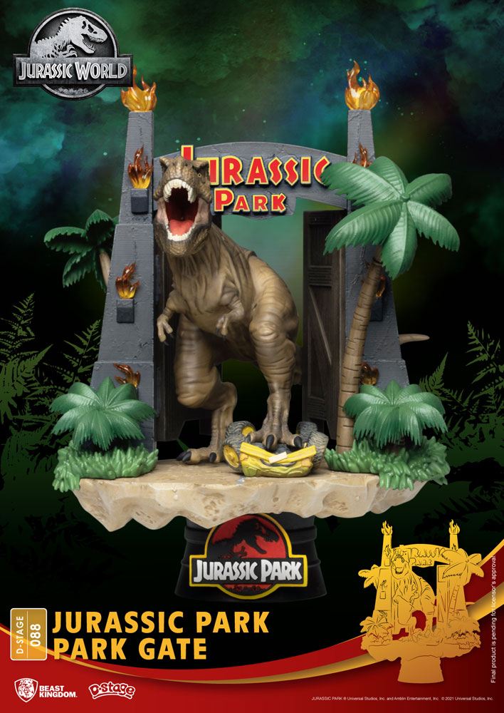 Jurassic Park D-Stage PVC Diorama Park Gate 15 cm