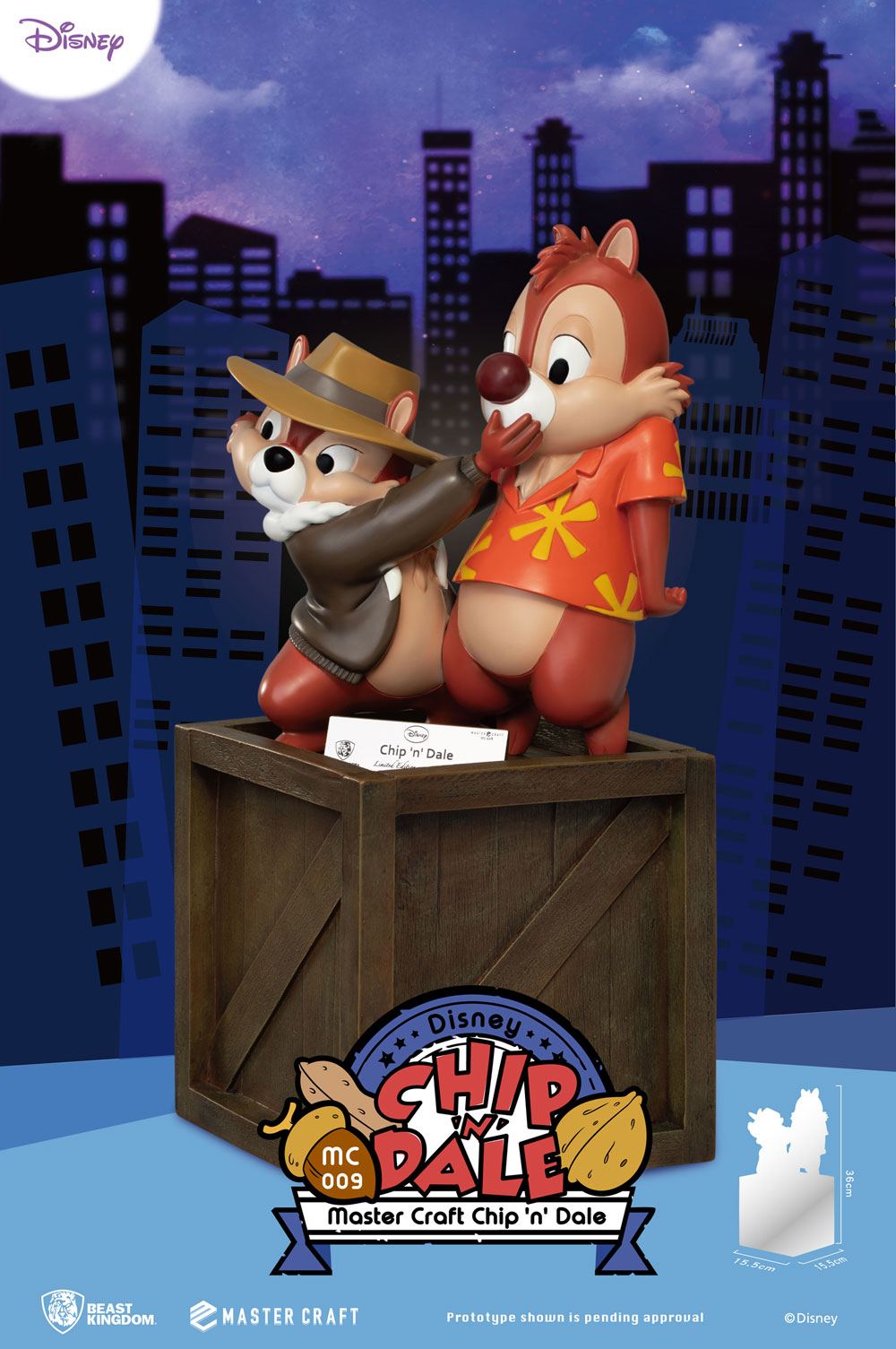 Chip 'n Dale Rescue Rangers Master Craft Statue by Beast Kingdom Toys