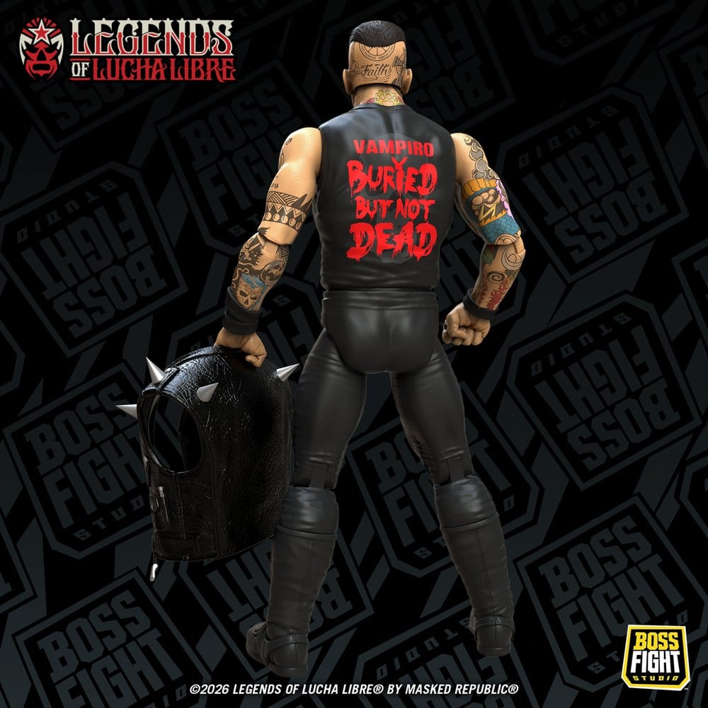 Legends of Lucha Libre Fanaticos Action Figure Vampiro Coffin Box Resurrected 15 cm [1]