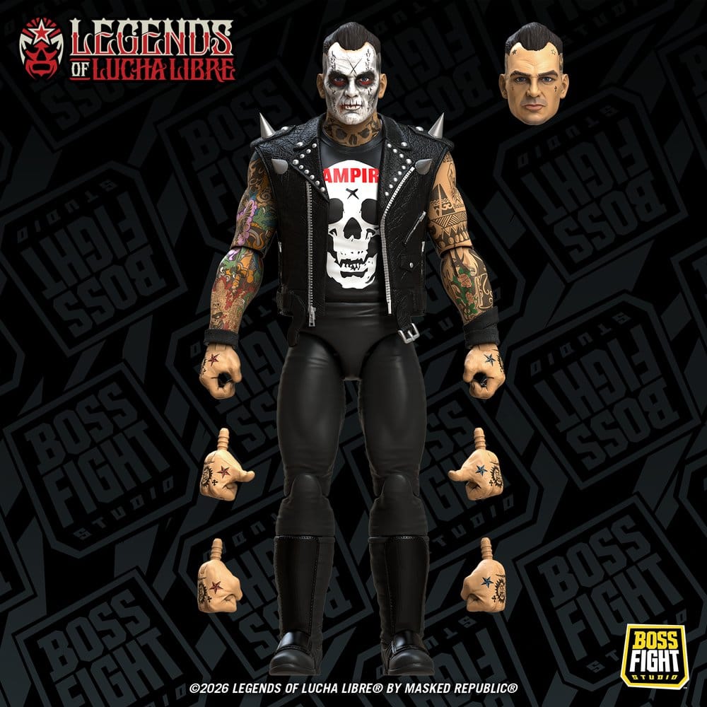 Legends of Lucha Libre Fanaticos Action Figure Vampiro Coffin Box Resurrected 15 cm [3]