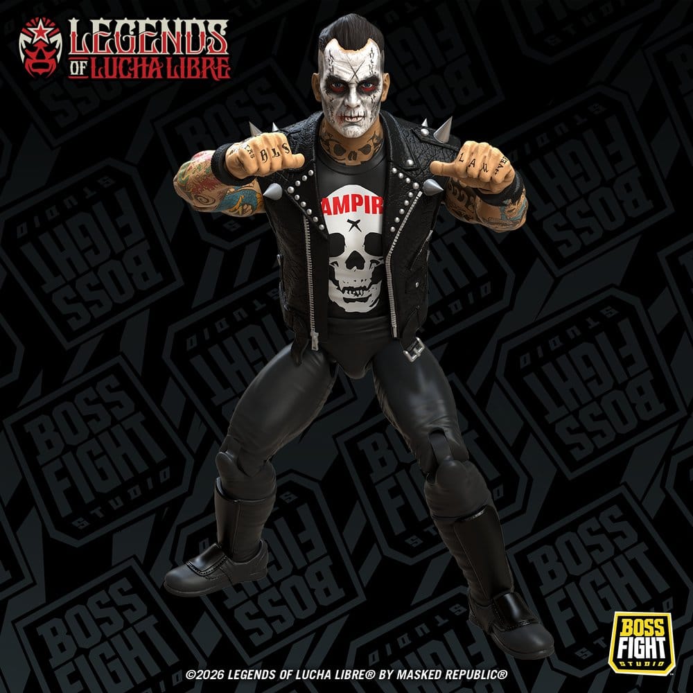 Legends of Lucha Libre Fanaticos Action Figure Vampiro Coffin Box Resurrected 15 cm [5]