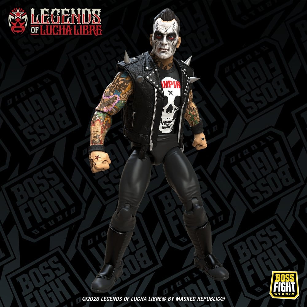 Legends of Lucha Libre Fanaticos Action Figure Vampiro Coffin Box Resurrected 15 cm [6]