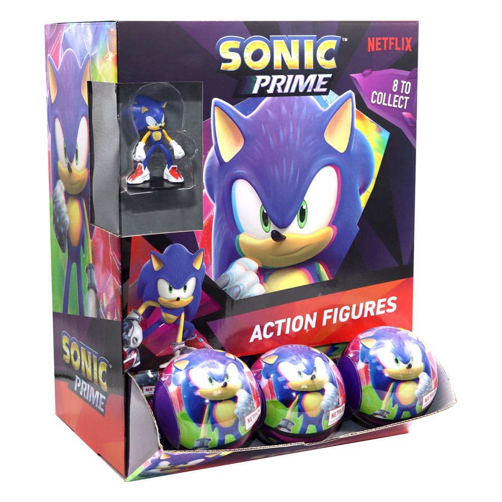 Sonic Prime Action Figures in Capsules 7 cm Gravitiy Display (24)