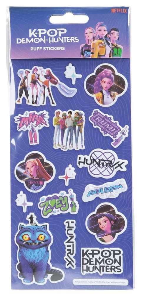 KPop Demon Hunters Sticker Set Puff