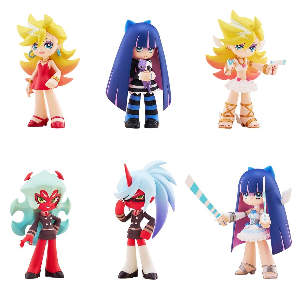 Panty & Stocking with Garterbelt PalVerse Mini Figures New Blind Box Display (6)