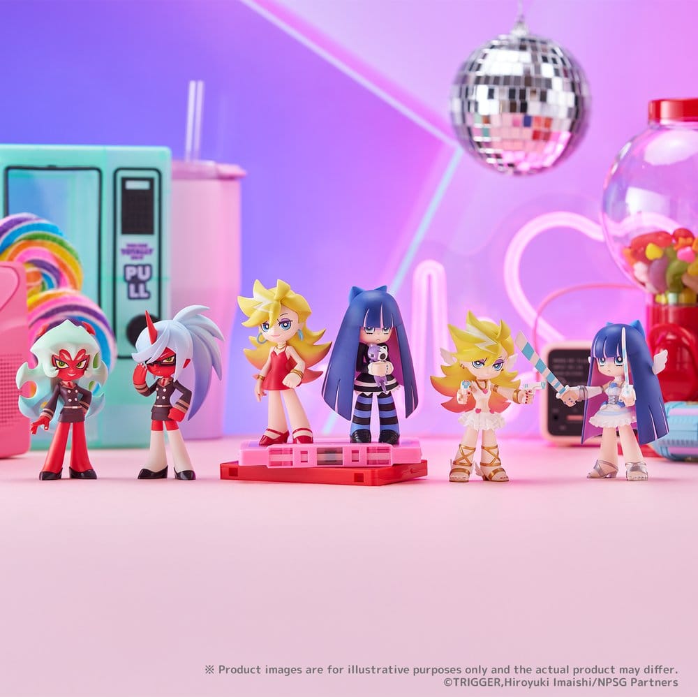 Panty & Stocking with Garterbelt PalVerse Mini Figures New Blind Box Display (6) [7]